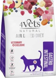 4Vets Natural Gastro Intestinal karma suszona dla kotów z zaburzeniami trawienia 1 kg