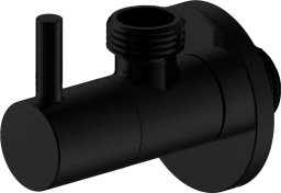 IDMAR IDMAR Zawór kątowy 1/2"x1/2" z głowicą ceramiczną 1008 czarny mat