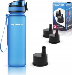 Aquaphor Butelka filtrująca City 500 ml + 3 filtry, niebieska