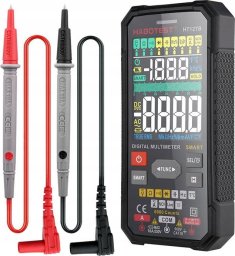 Habotest CYFROWY MULTIMETR UNIWERSALNY TRUE RMS NCV TERMOPARA PRZEWODY ETUI BATERIE