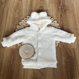 Mamatti bluza dziecięca dwuwarstwowa MIŚ ECRU