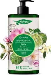 HERBAPOL Kremowy Żel pod prysznic - Róża & Wanilia & Bergamotka 740 ml