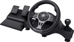 Trust GXT 289 Movi Czarny USB Kierownica + pedały Nintendo Switch, PlayStation 4, Xbox One S, Xbox One X, Xbox Series S, Xbox Series X