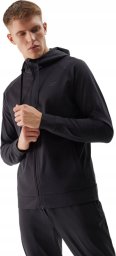 BLUZA MĘSKA 4F Z KAPTUREM ŚLISKA CZARNA KANGUREK TFSWM268 r. M