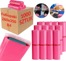 Foliopaki Kurierskie Różowe B4 260x350mm - 1000 szt.