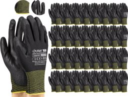 Rękawice Robocze Czarne J-TIMIPOLI_BB - 120 Par (7 - S)