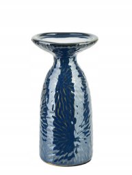 YARINE BLUE Świecznik 11x10x20cm