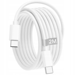 ECONOMY KABEL USB-C DO USB-C BIAŁY 2M 20W