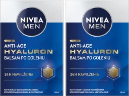 NIVEA MEN HYALURON Balsam po goleniu męski przeciwzmarszczkowy 100ml x 2