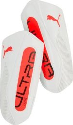 Ochraniacze piłkarskie Puma Ultra Light Strap biało-pomarańczowe 30992 01 M