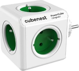 Cubenest - PowerCube, 0.1m, ORIGINAL USB, zielona, POWERCUBE, 5 gniazd