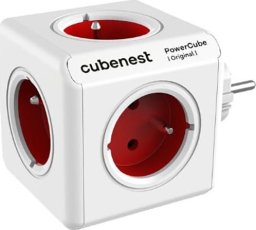 Cubenest - PowerCube, 0.1m, ORIGINAL USB, czerwona, POWERCUBE, 5 gniazd