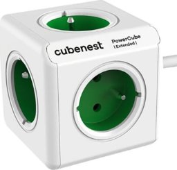 Cubenest - PowerCube, 1.5m, Extended, zielona, POWERCUBE, 5 gniazd
