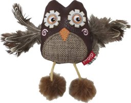 Catch & Scratch Eco line sowa z matatabi, piórkami, eko skórą i eko futerkiem