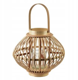 LUCIE NATURAL Lampion 32xh27cm