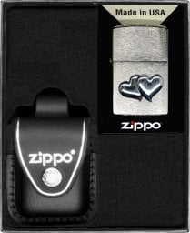 Zestaw ZIPPO Zapalniczka DOUBLEHEARD MINI Prezentowy No3