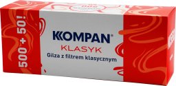 Gilzy papierosowe KOMPAN KLASYK 550szt