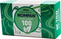 Gilzy papierosowe KOMPAN KLIK MINT 100szt