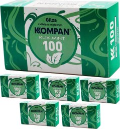 Gilzy papierosowe KOMPAN KLIK MINT 100szt X 6