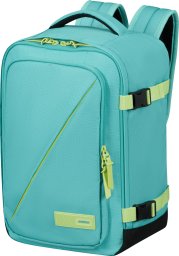 Hama Plecak kabinowy American Tourister Take2Cabin S - Dusty Turquoise/Lime