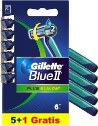 Gillette Blue II Plus Slalom jednorazowe maszynki do golenia dla mężczyzn 6szt