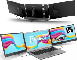 Teamgee 14"Przenośny monitor do laptopa ekrany 13"-17" FHD do komputerów
