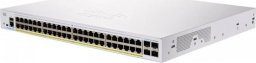 Cisco switch CBS250-48P-4X, 48xGbE RJ45, 4x10GbE SFP+, PoE+, 370W (CBS25048P4XEURF)