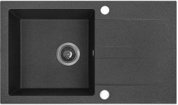 AQ.901-1019011 / AQUAFORM / MARANELLO / ZLEW GRANIT CZARNY MONO ,44X76CM , 1K+OC , SYFON /