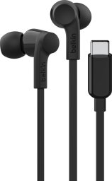 Belkin SoundForm Zestaw słuchawkowy Przewodowa Douszny Muzyka/dzień powszedni USB Type-C Czarny