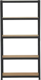 4IQ Sandėliavimo lentyna - stelažas, 180x90x40 cm, 175kg, juoda