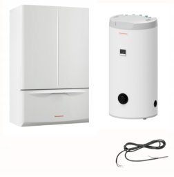 Piec gazowy Immergas Pakiet 1-fun.kondens. wersja standard - kocioł EXTRA 12 + zasobnik UBS125V3 + sonda kontaktowa kotły wiszące