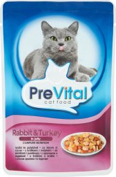PreVital PREVITAL indyk i królik w galaretce dla kotów 100g