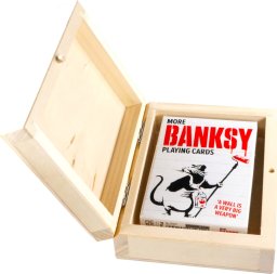 Karty do Gry PIATNIK MORE BANKSY w Drewnianym Pudełku