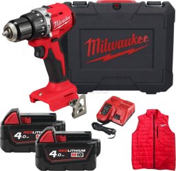 MILWAUKEE.UD.M18BLPDRCMC-402C SCREWDRIVER + LAMP AND SLEEVELESS