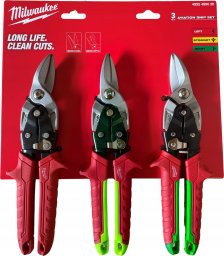 Scissors for tinplate set of 3 pcs. Milwaukee