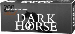 Gilzy papierosowe DARK HORSE CARBON BLACK EXTRA LONG 200szt