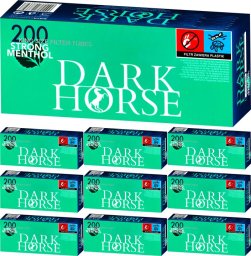 Gilzy papierosowe DARK HORSE STRONG MENTHOL 200szt X 10