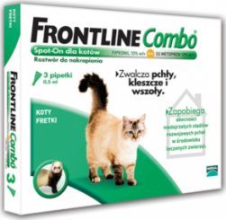  Frontline FRONTLINE COMBO SPOT-ON 3 PIPETY KOTY 0,50 BLISTER - 66979