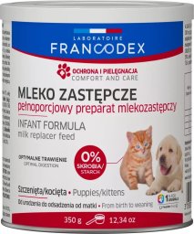 Francodex FRANCODEX PL Mleko w proszku dla szczeniąt i kociąt zastępcze 350 g