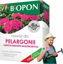 Bros Nawóz do pelargonii i kwiatów balkonowych 500g Intensywne kwitnienie