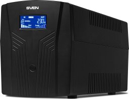 Zasilacz awaryjny SVEN Pro 1500, 900W, LCD, USB, RG-45, 3 gniazda euro