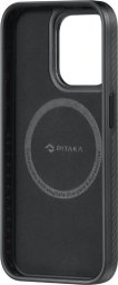 Pitaka MagEZ 4 600D case, black/grey twill - iPhone 15 Pro Max