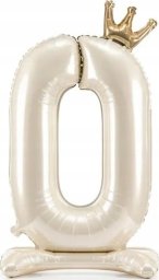 Stojący balon fol.cyfra 0 84cm j.krem 80904