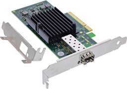 Karta sieciowa InLine ® 10-Gigabit karta sieciowa, 1x SFP+, PCIe x8, w tym niskoprofilowa płyta montażowa