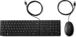 HP 320MK USB Wired Mouse Keyboard Combo - Black - US ENG