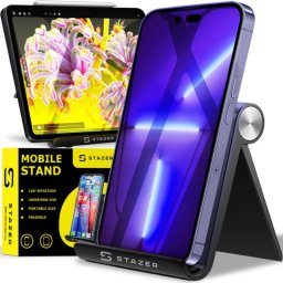 STAZER Uchwyt Stojak na Telefon/Tablet czarny : Kolor - czarny