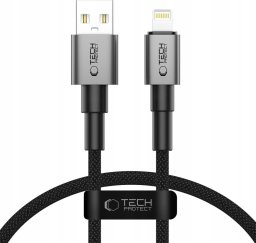 Kabel USB Tech-Protect USB-A - Lightning 0.25 m Szary (5906302361731)