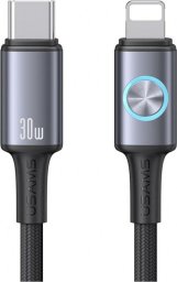 Kabel USB Usams USB-C - Lightning 1.2 m Szary (USA1436)