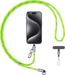 Smycz do telefonu z kablem do ładowania  Usams SJ746 30W USB-C do Lightning 1.2m zielony