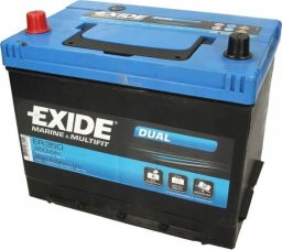 Akumulator EXIDE 12V 80Ah/510A DUAL MARINE/RV (L+ biegun standardowy) 260x175x225 B0 (dodatkowy-auxiliary/głębokiego rozładowania/rozruchowo-zasilający/rozruchowy)